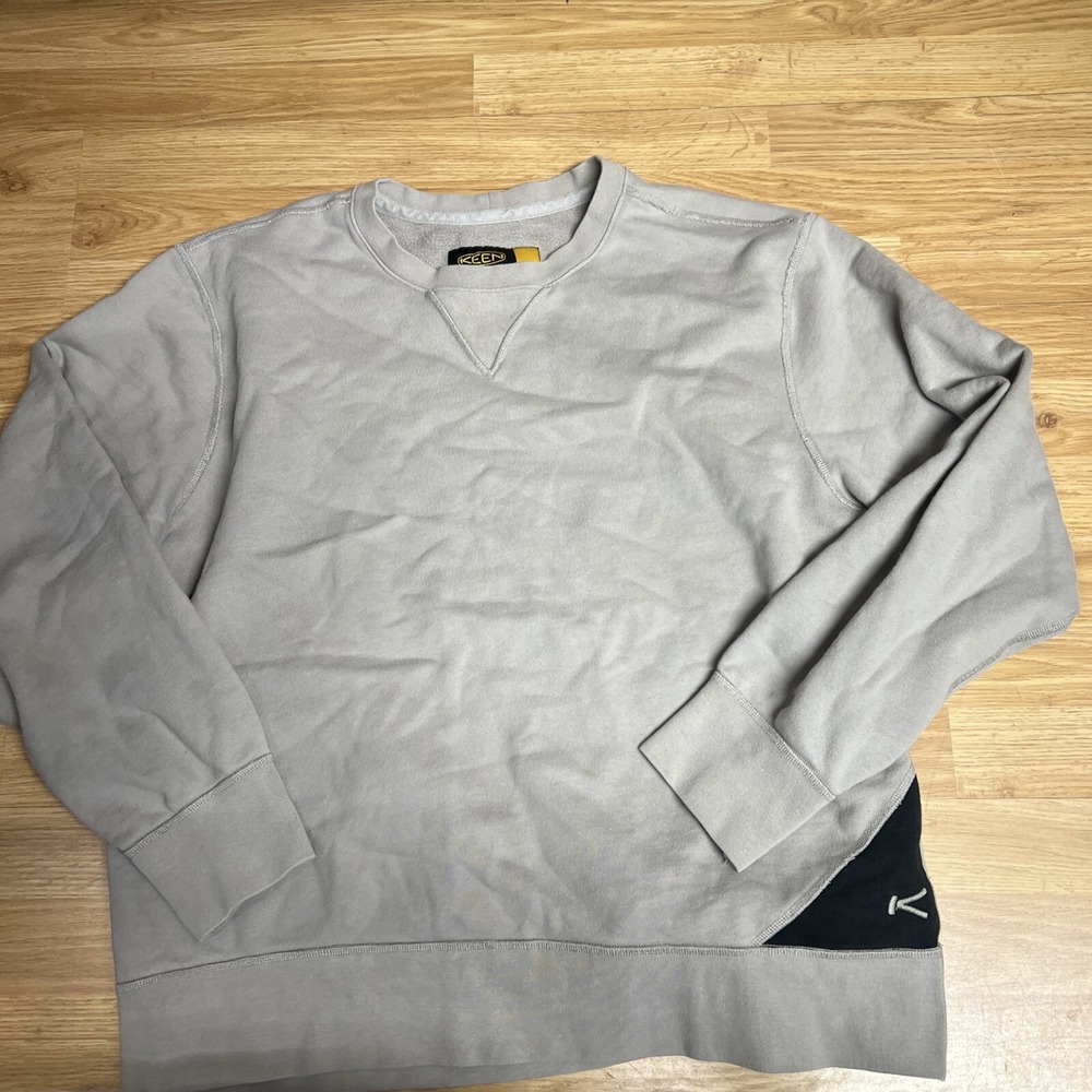 KEEN Footwear Men's CANNON BEACH Taupe HEAVY‎ WEIGHT SWEATSHIRT - XL